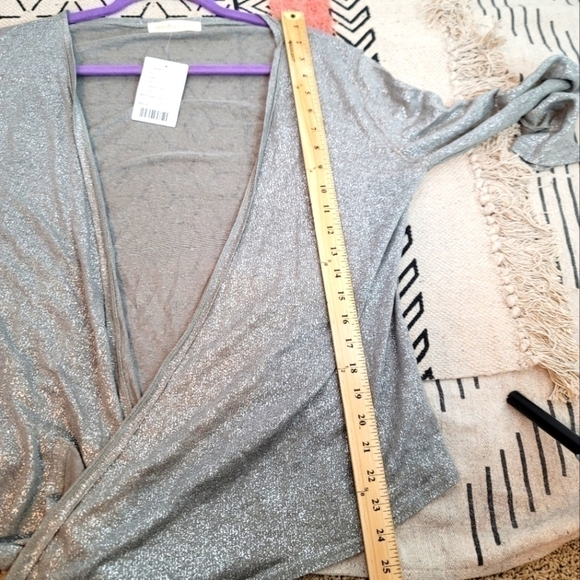 HERO & LEANDER 100% LINEN MOSS SPARKLE LIGHTWEIGHT CARDIGAN, SZ LARGE - Picture 12 of 15